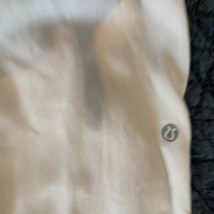 Lululemon silky white cropped yoga pant